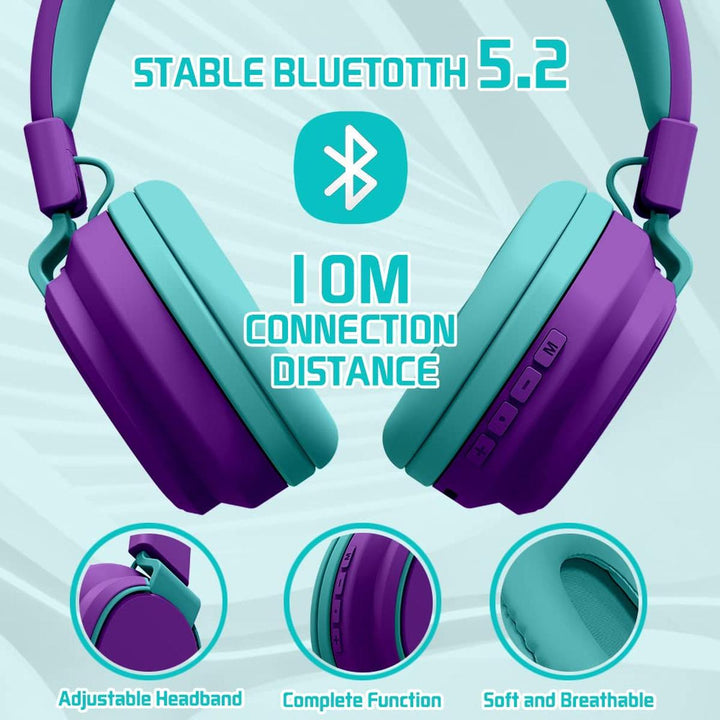 MIDOLA Bluetooth Kids Headphones - Fun & Safe Sound! - DOKUTRONIX