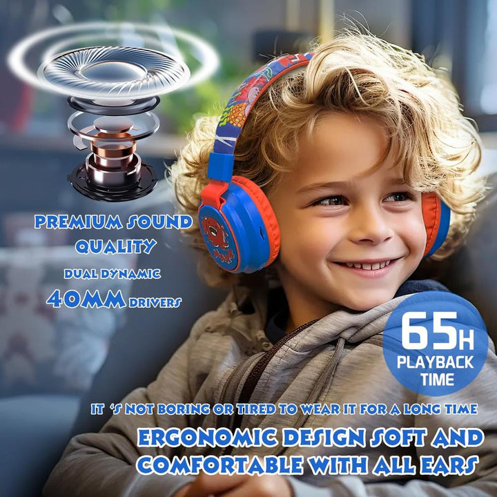 MIDOLA Bluetooth Kids Headphones - Fun & Safe Sound! - DOKUTRONIX