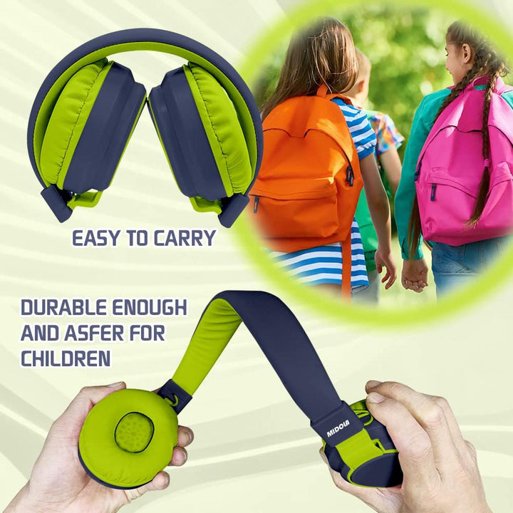 MIDOLA Bluetooth Kids Headphones - Fun & Safe Sound! - DOKUTRONIX