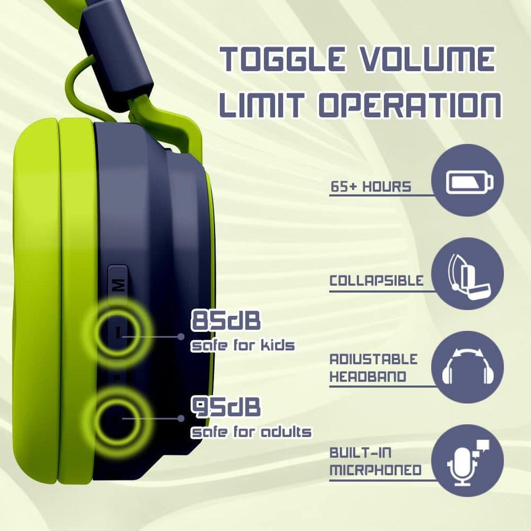MIDOLA Bluetooth Kids Headphones - Fun & Safe Sound! - DOKUTRONIX