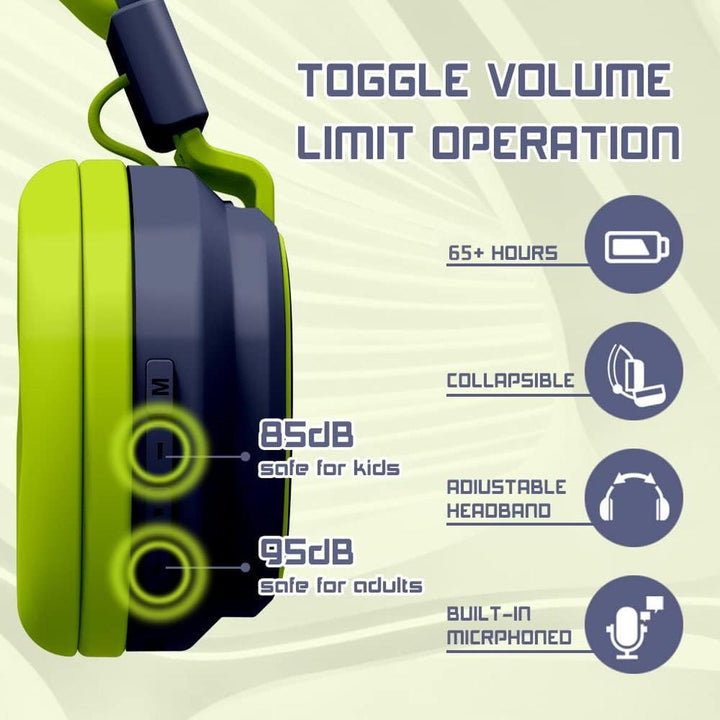 MIDOLA Bluetooth Kids Headphones - Fun & Safe Sound! - DOKUTRONIX
