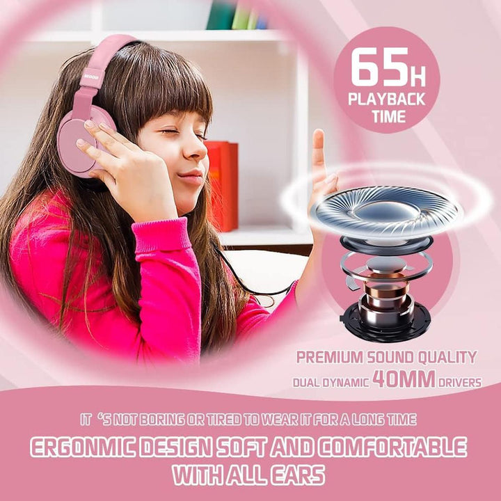 MIDOLA Bluetooth Kids Headphones - Fun & Safe Sound! - DOKUTRONIX