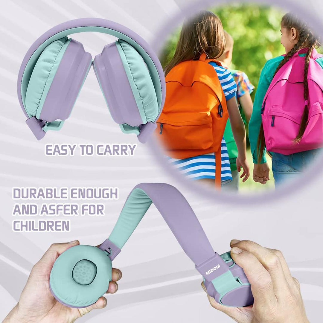 MIDOLA Bluetooth Kids Headphones - Fun & Safe Sound! - DOKUTRONIX