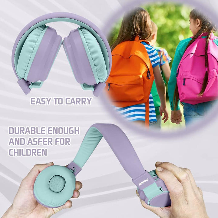 MIDOLA Bluetooth Kids Headphones - Fun & Safe Sound! - DOKUTRONIX