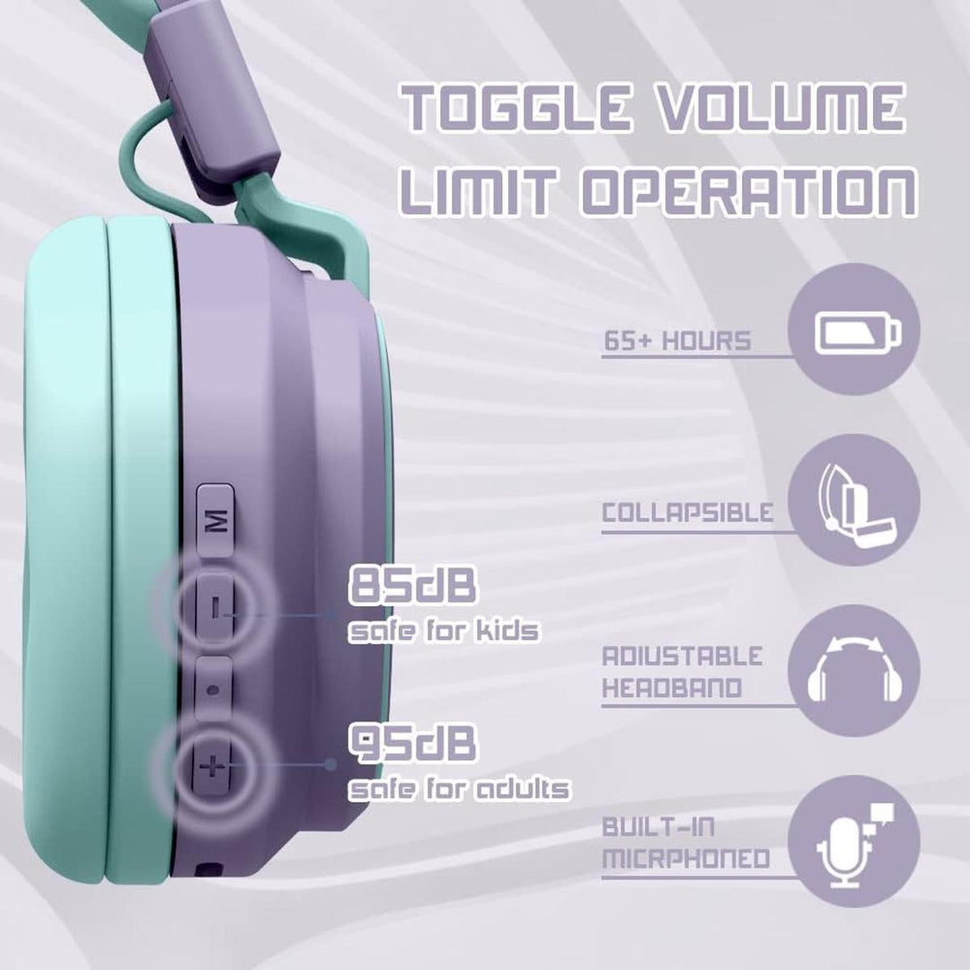 MIDOLA Bluetooth Kids Headphones - Fun & Safe Sound! - DOKUTRONIX