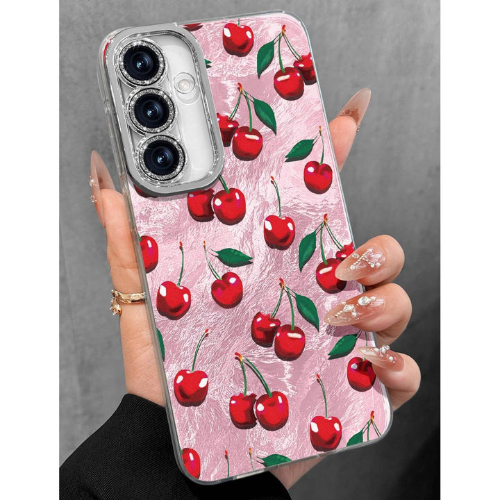 Galaxy Glitter Cherry Case & Lens Protector - DOKUTRONIX