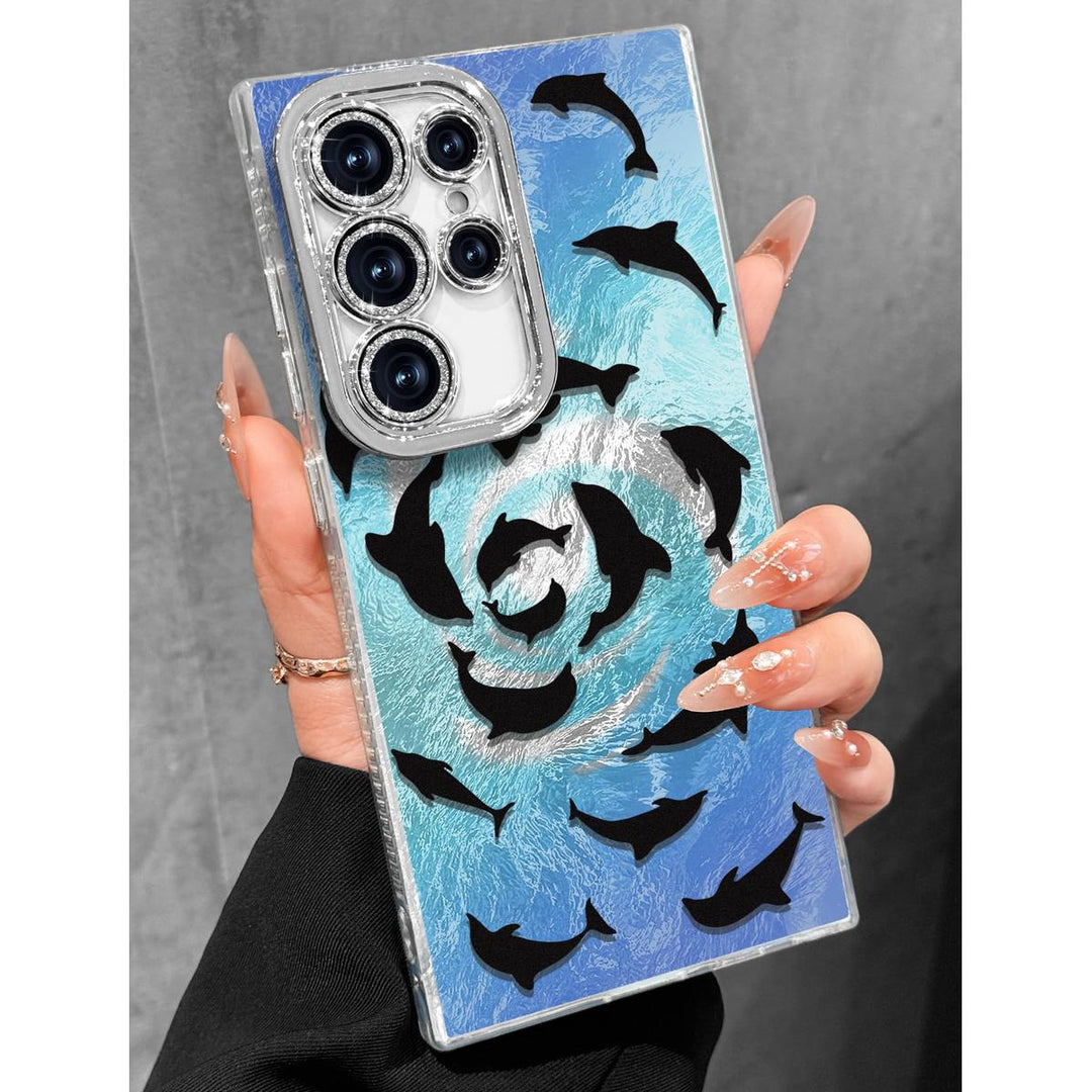 Galaxy Glitter Cherry Case & Lens Protector - DOKUTRONIX