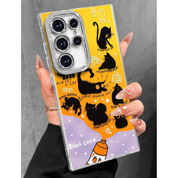 Galaxy Glitter Cherry Case & Lens Protector - DOKUTRONIX