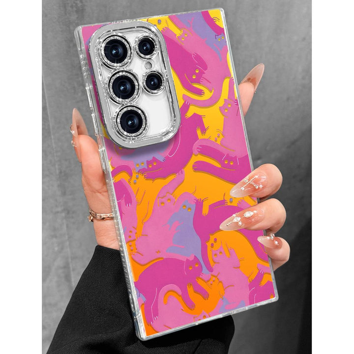 Galaxy Glitter Cherry Case & Lens Protector - DOKUTRONIX