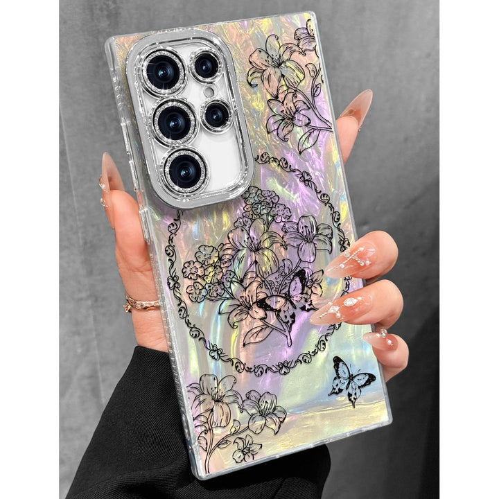 Galaxy Glitter Cherry Case & Lens Protector - DOKUTRONIX