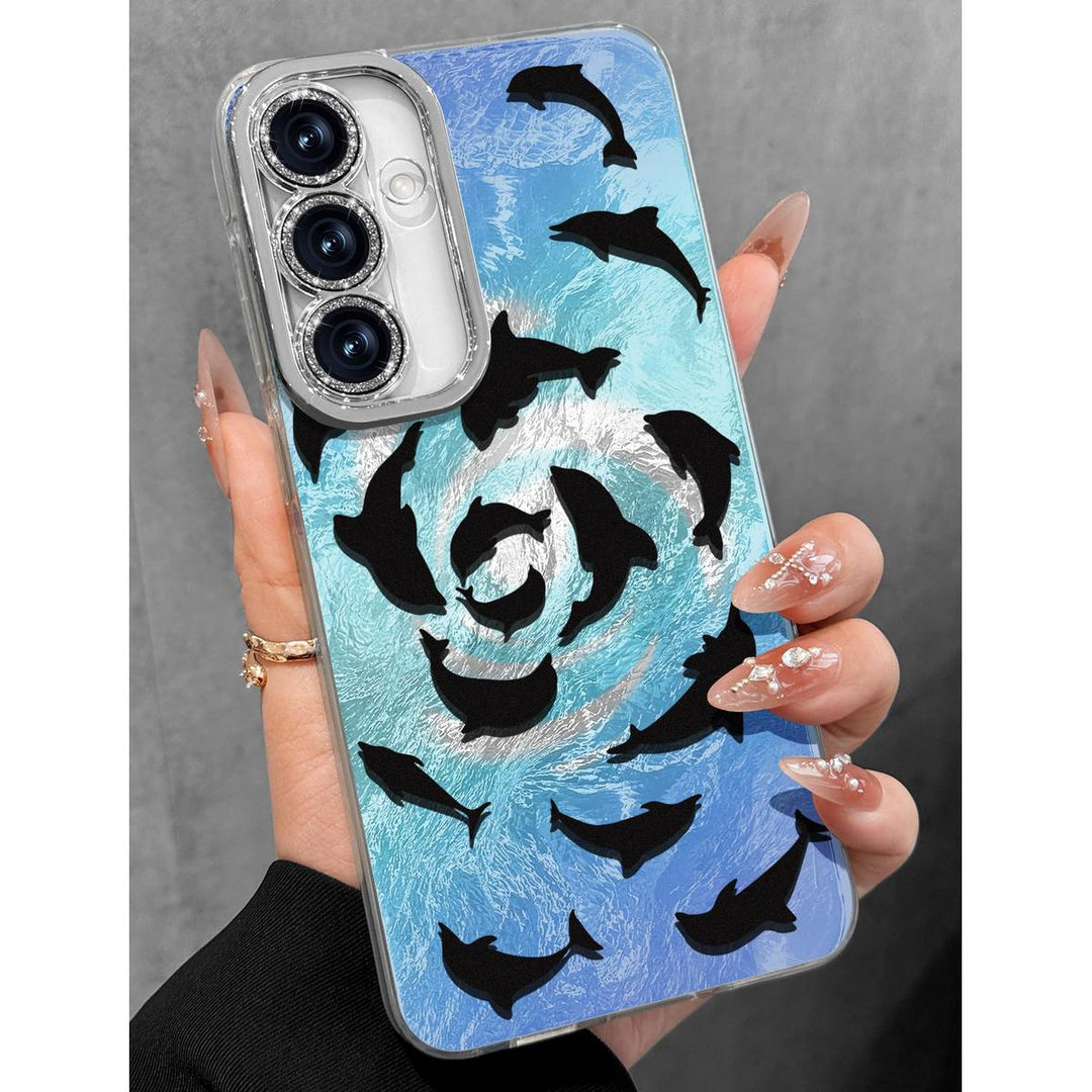 Galaxy Glitter Cherry Case & Lens Protector - DOKUTRONIX