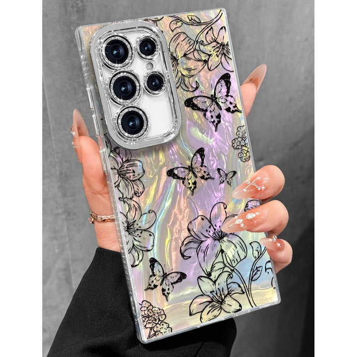 Galaxy Glitter Cherry Case & Lens Protector - DOKUTRONIX