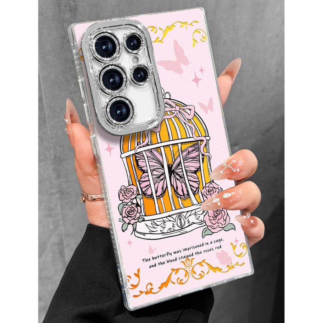 Galaxy Glitter Cherry Case & Lens Protector - DOKUTRONIX