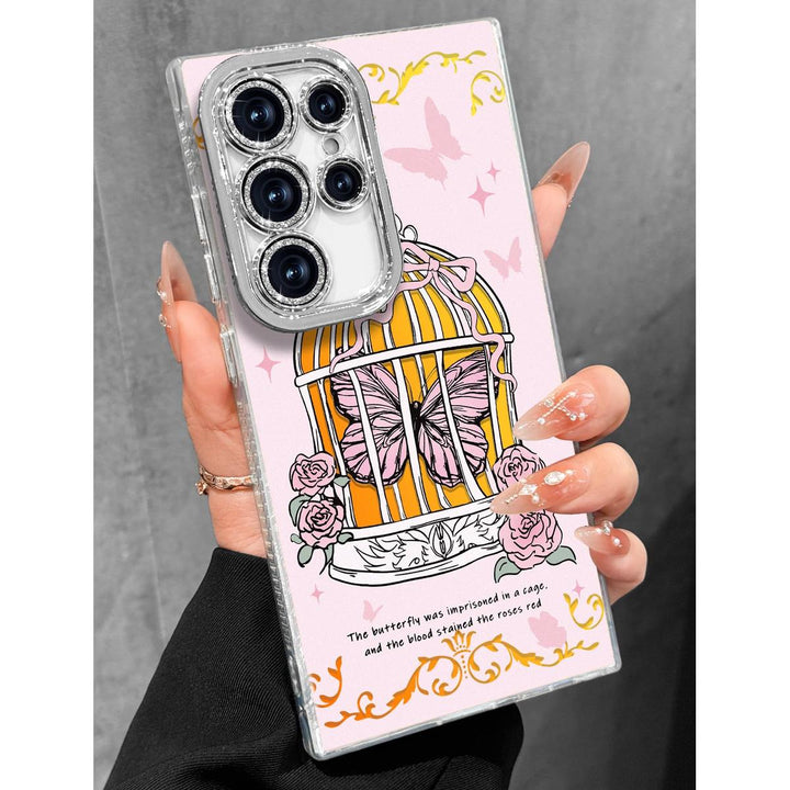 Galaxy Glitter Cherry Case & Lens Protector - DOKUTRONIX