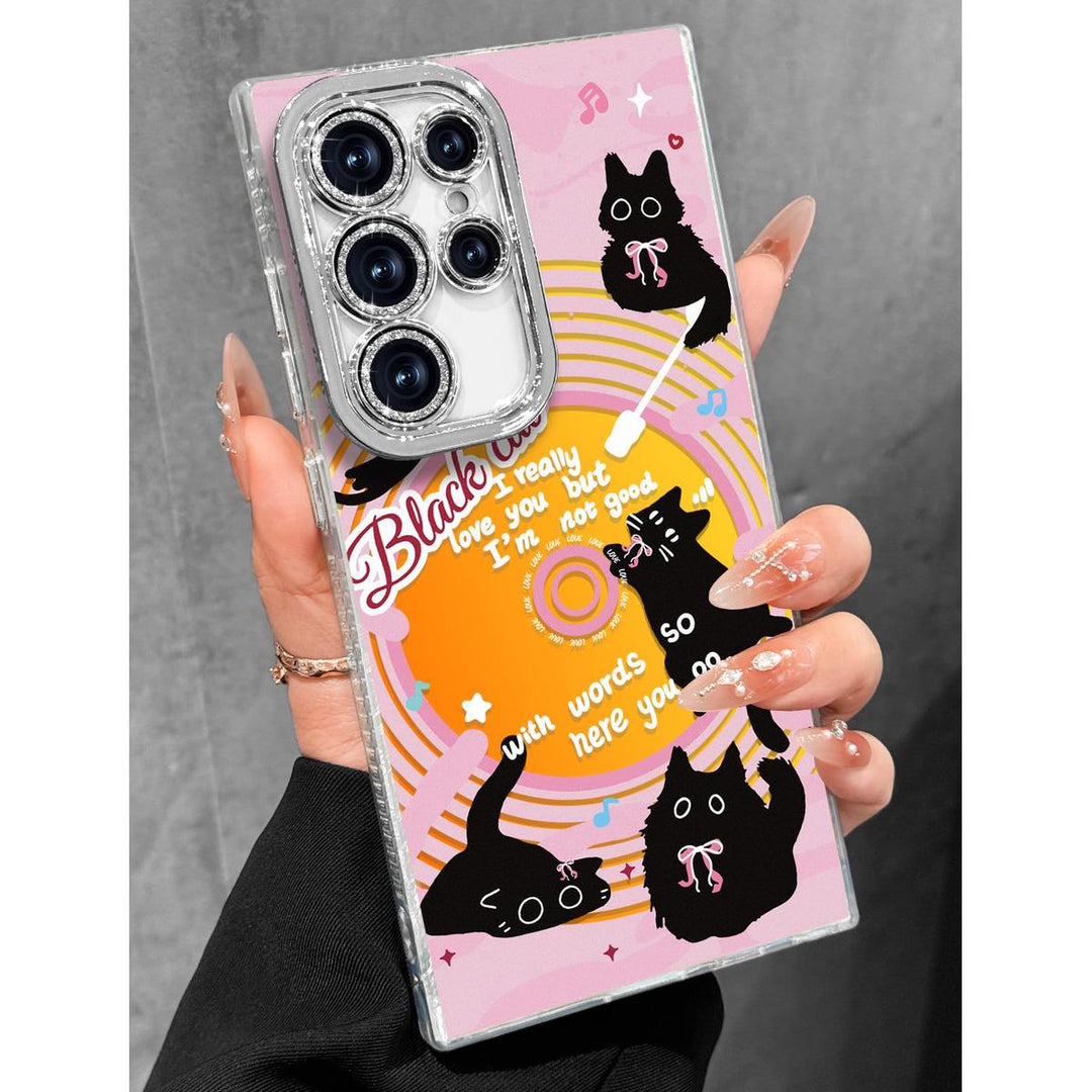 Galaxy Glitter Cherry Case & Lens Protector - DOKUTRONIX