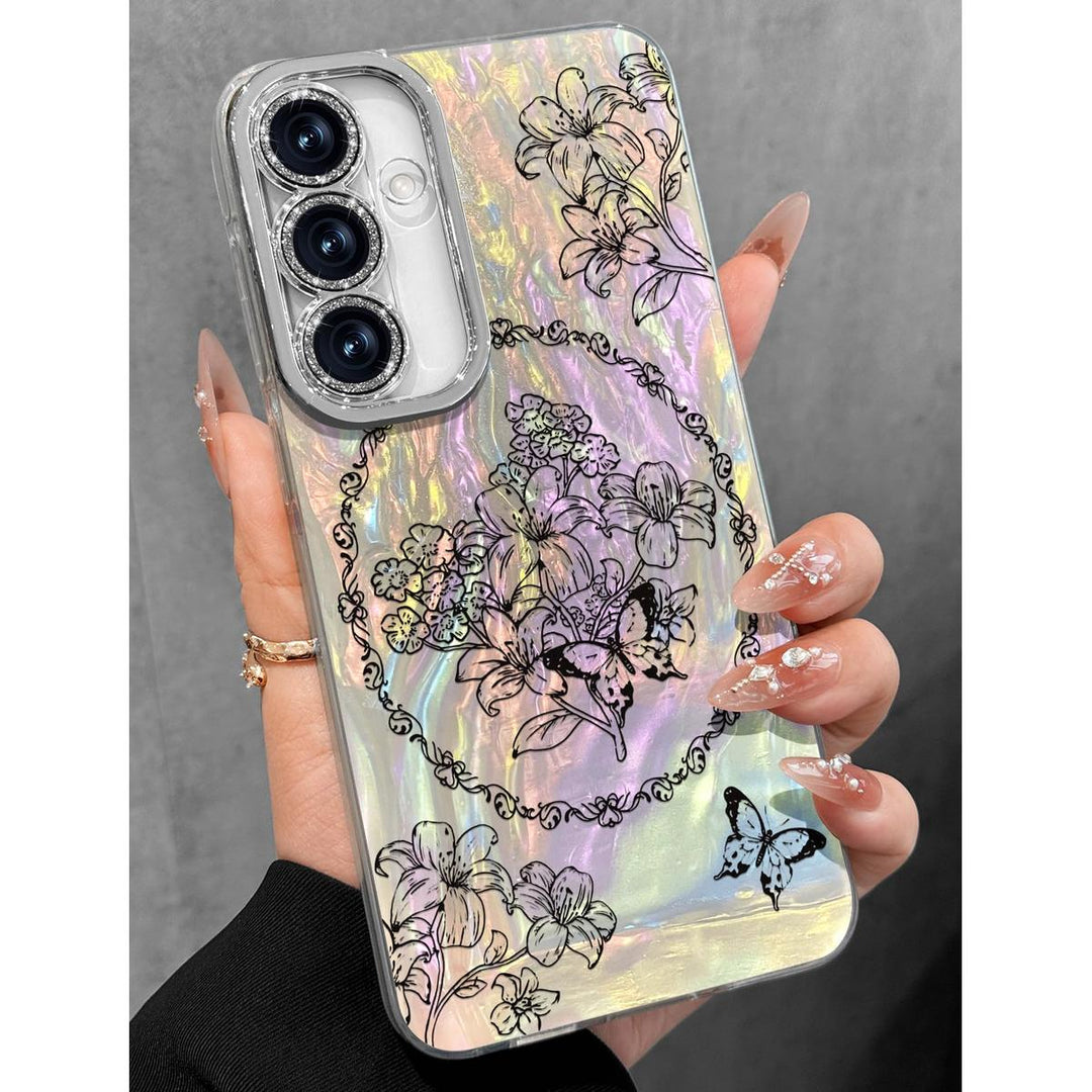 Galaxy Glitter Cherry Case & Lens Protector - DOKUTRONIX