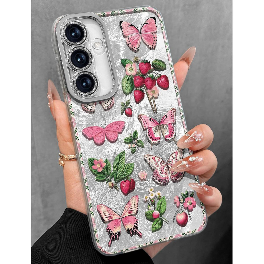 Galaxy Glitter Cherry Case & Lens Protector - DOKUTRONIX