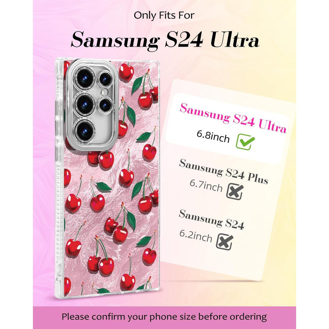 Galaxy Glitter Cherry Case & Lens Protector - DOKUTRONIX