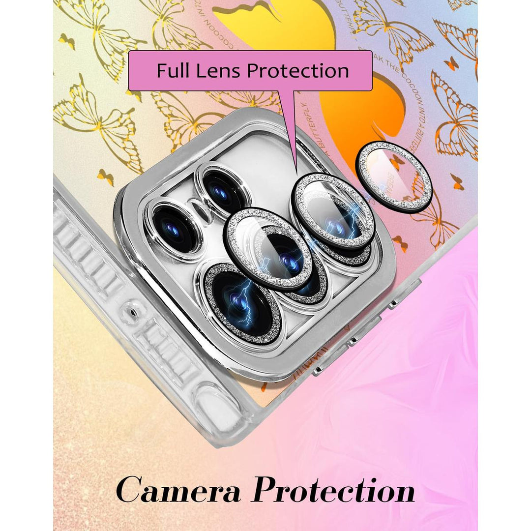 Galaxy Glitter Cherry Case & Lens Protector - DOKUTRONIX