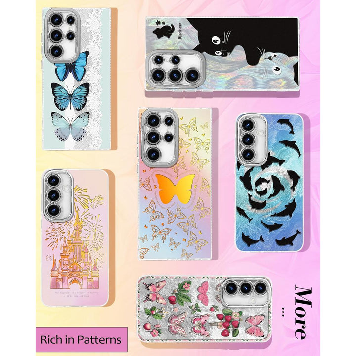 Galaxy Glitter Cherry Case & Lens Protector - DOKUTRONIX