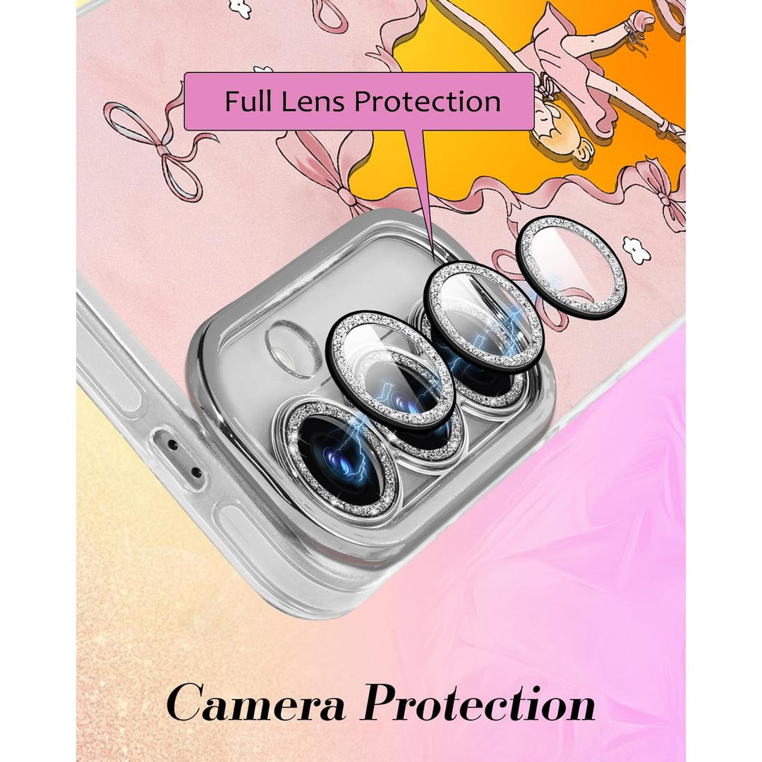 Galaxy Glitter Cherry Case & Lens Protector - DOKUTRONIX