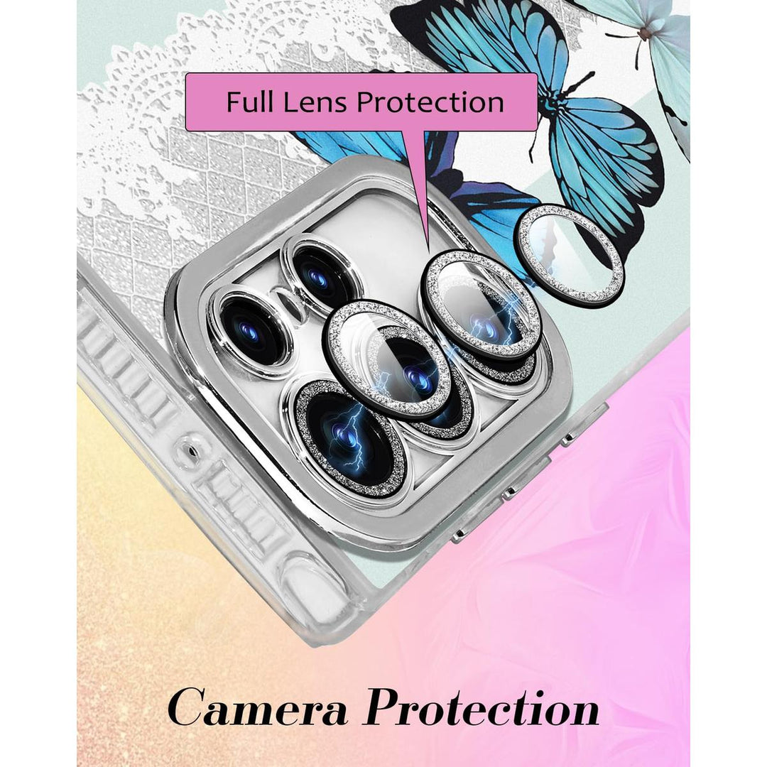 Galaxy Glitter Cherry Case & Lens Protector - DOKUTRONIX