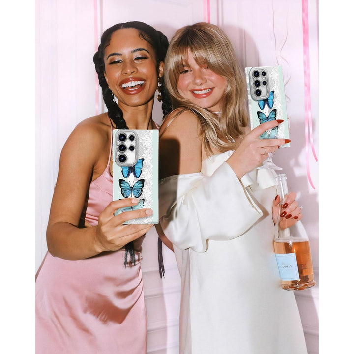 Galaxy Glitter Cherry Case & Lens Protector - DOKUTRONIX