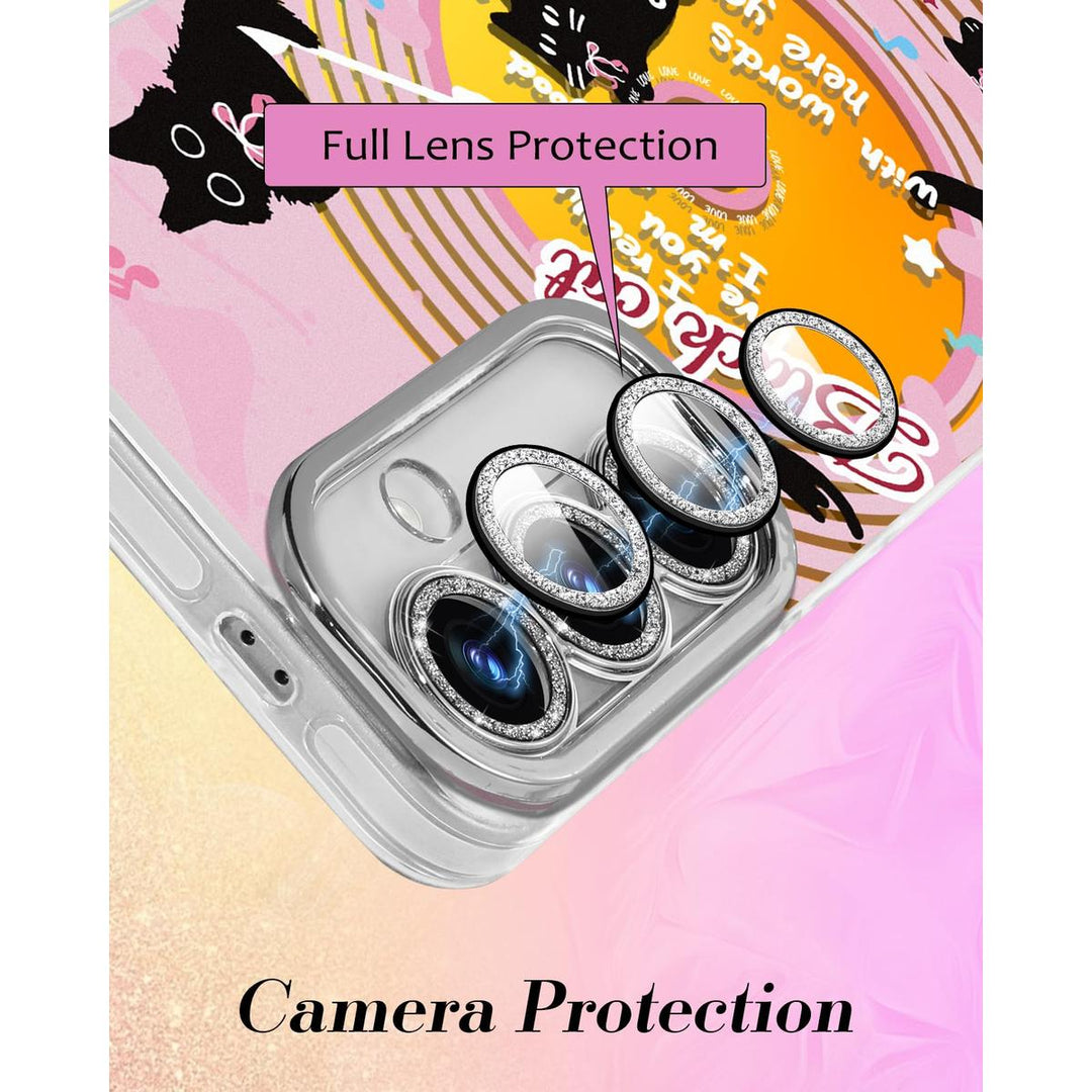 Galaxy Glitter Cherry Case & Lens Protector - DOKUTRONIX