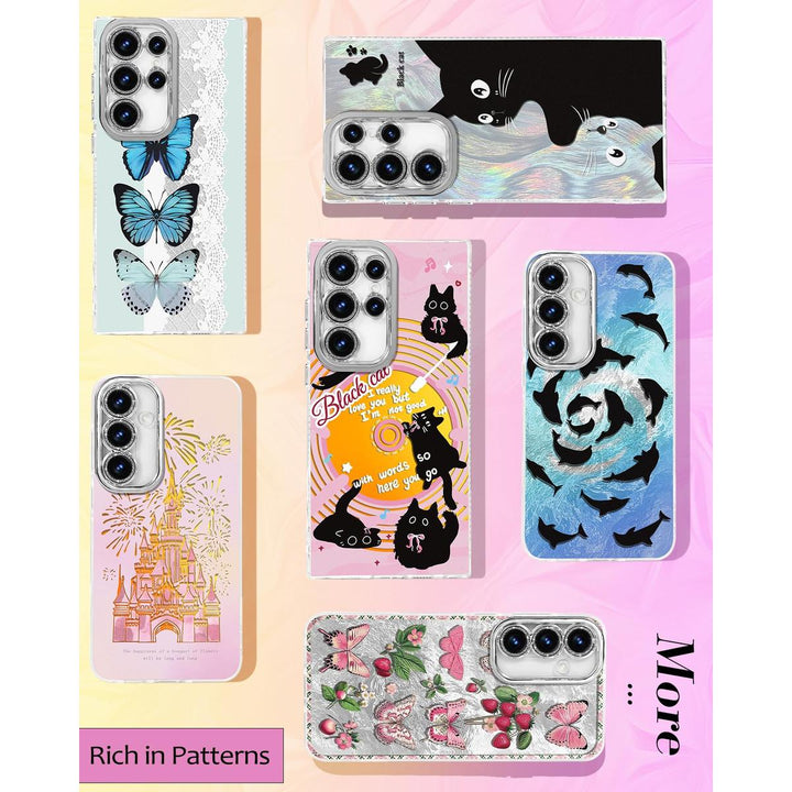 Galaxy Glitter Cherry Case & Lens Protector - DOKUTRONIX