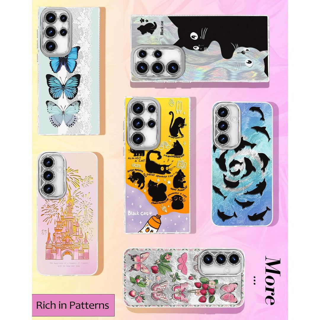 Galaxy Glitter Cherry Case & Lens Protector - DOKUTRONIX