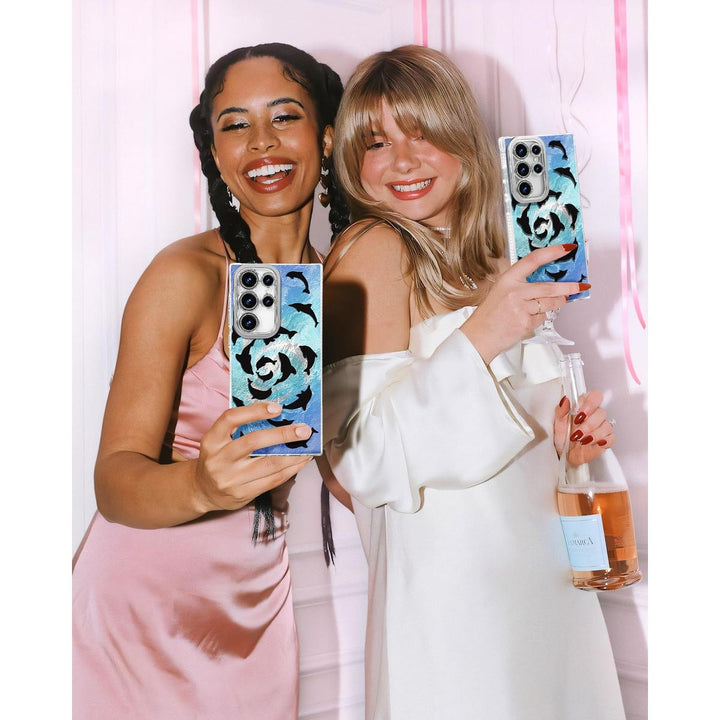 Galaxy Glitter Cherry Case & Lens Protector - DOKUTRONIX