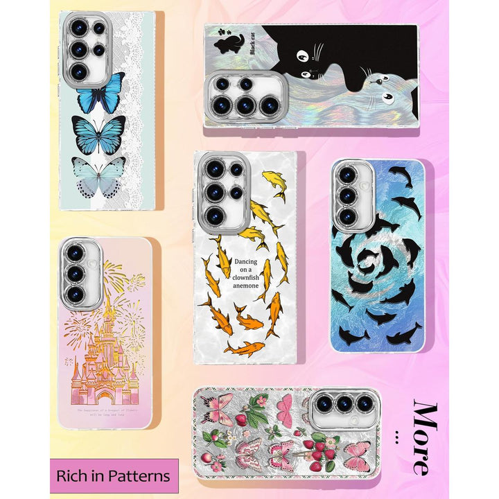 Galaxy Glitter Cherry Case & Lens Protector - DOKUTRONIX