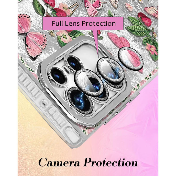 Galaxy Glitter Cherry Case & Lens Protector - DOKUTRONIX