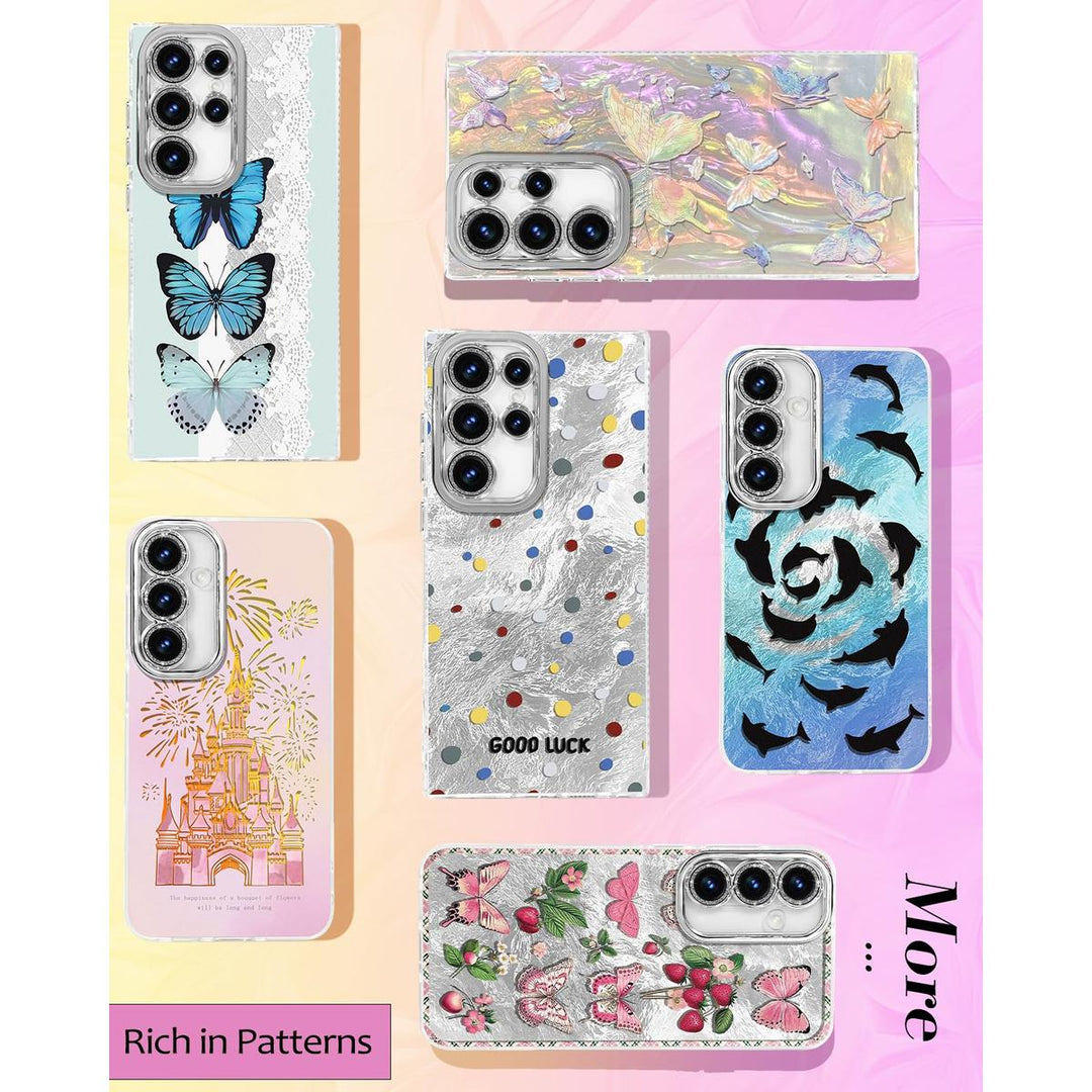 Galaxy Glitter Cherry Case & Lens Protector - DOKUTRONIX