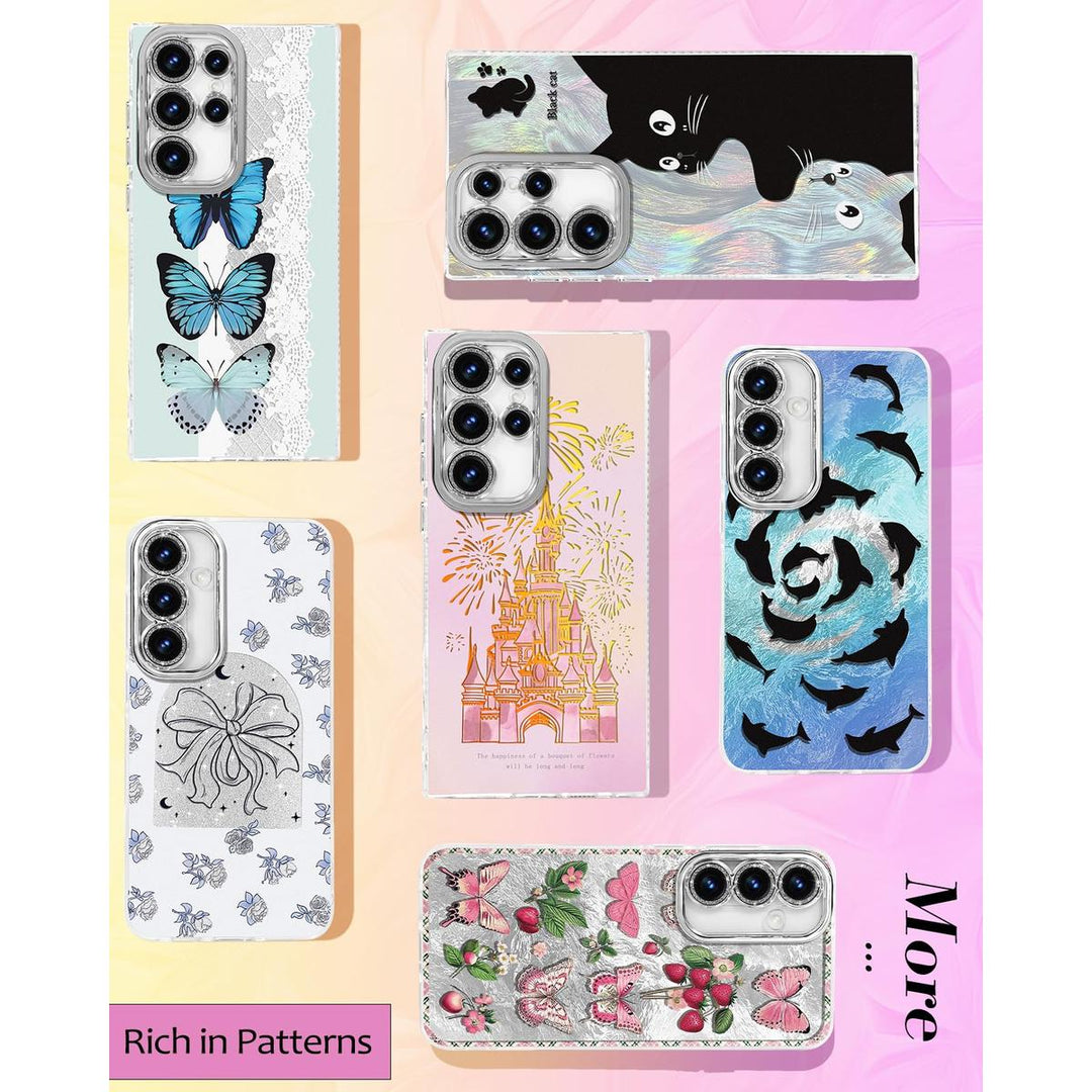 Galaxy Glitter Cherry Case & Lens Protector - DOKUTRONIX