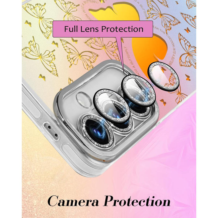 Galaxy Glitter Cherry Case & Lens Protector - DOKUTRONIX