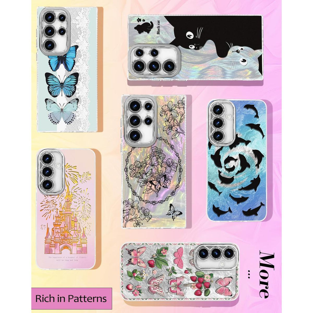 Galaxy Glitter Cherry Case & Lens Protector - DOKUTRONIX