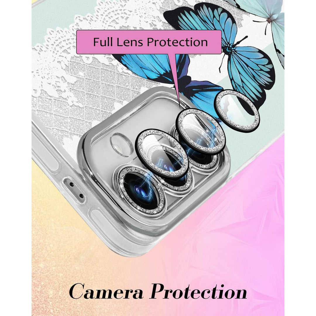 Galaxy Glitter Cherry Case & Lens Protector - DOKUTRONIX