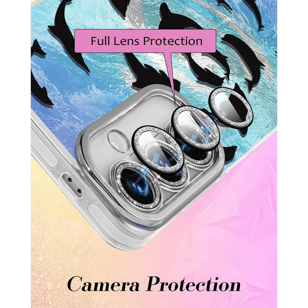 Galaxy Glitter Cherry Case & Lens Protector - DOKUTRONIX