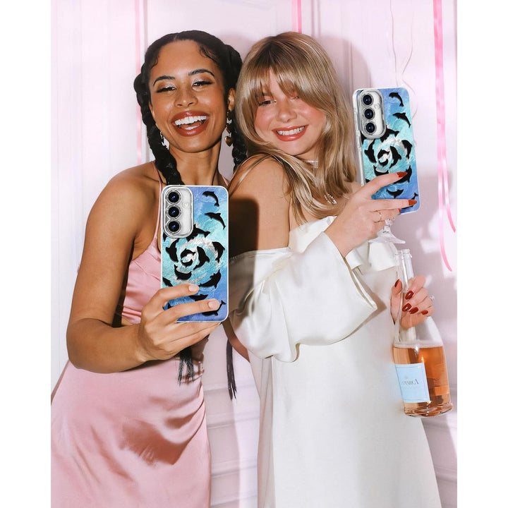 Galaxy Glitter Cherry Case & Lens Protector - DOKUTRONIX