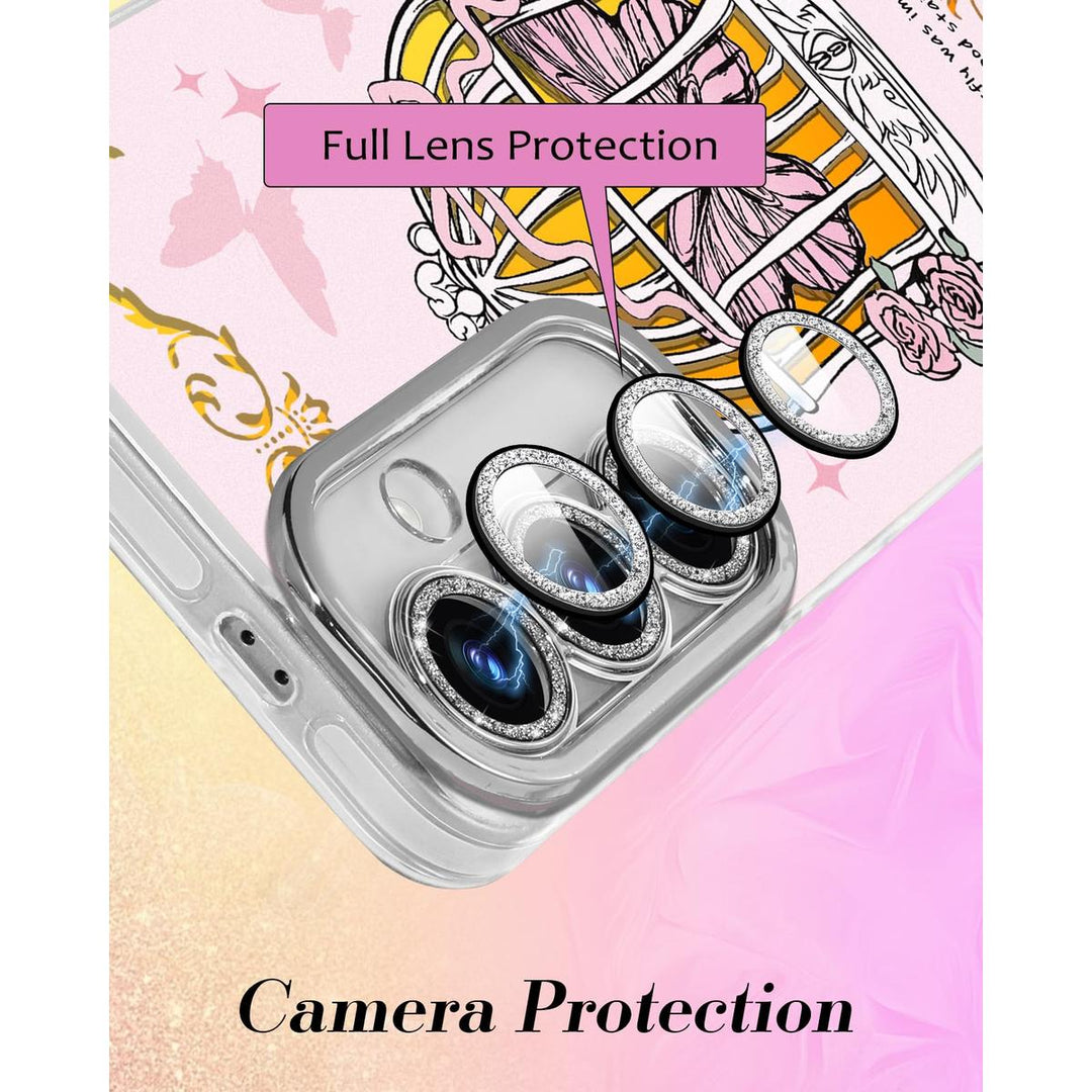 Galaxy Glitter Cherry Case & Lens Protector - DOKUTRONIX