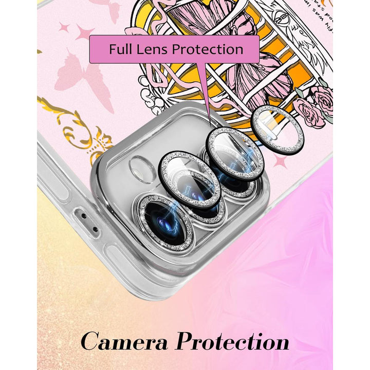 Galaxy Glitter Cherry Case & Lens Protector - DOKUTRONIX