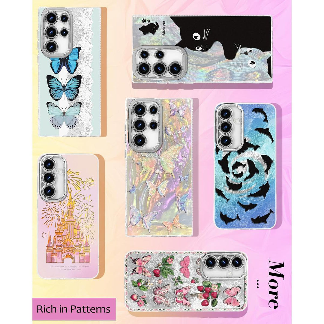 Galaxy Glitter Cherry Case & Lens Protector - DOKUTRONIX