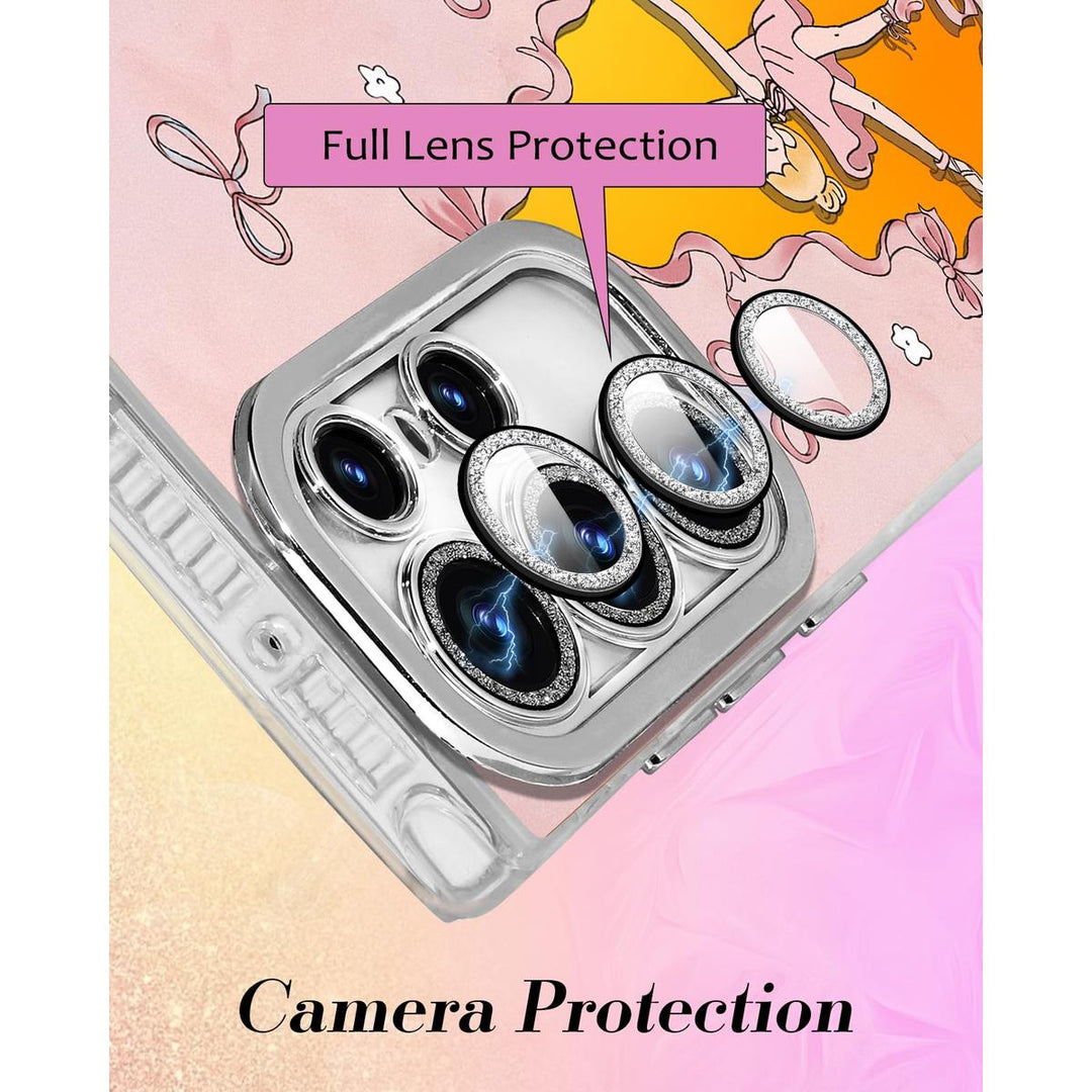 Galaxy Glitter Cherry Case & Lens Protector - DOKUTRONIX