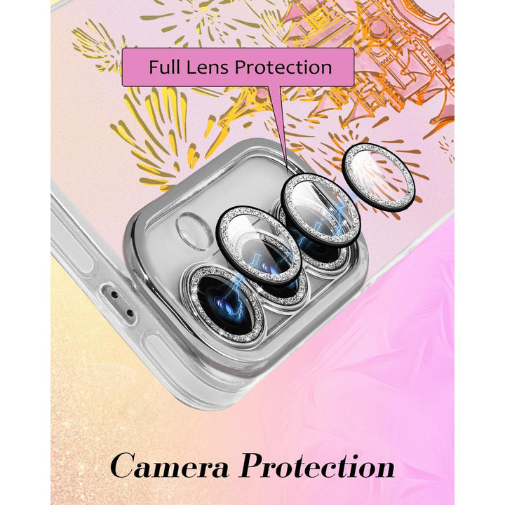 Galaxy Glitter Cherry Case & Lens Protector - DOKUTRONIX