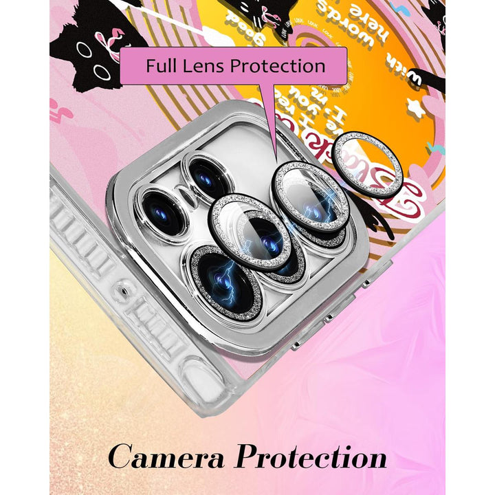 Galaxy Glitter Cherry Case & Lens Protector - DOKUTRONIX