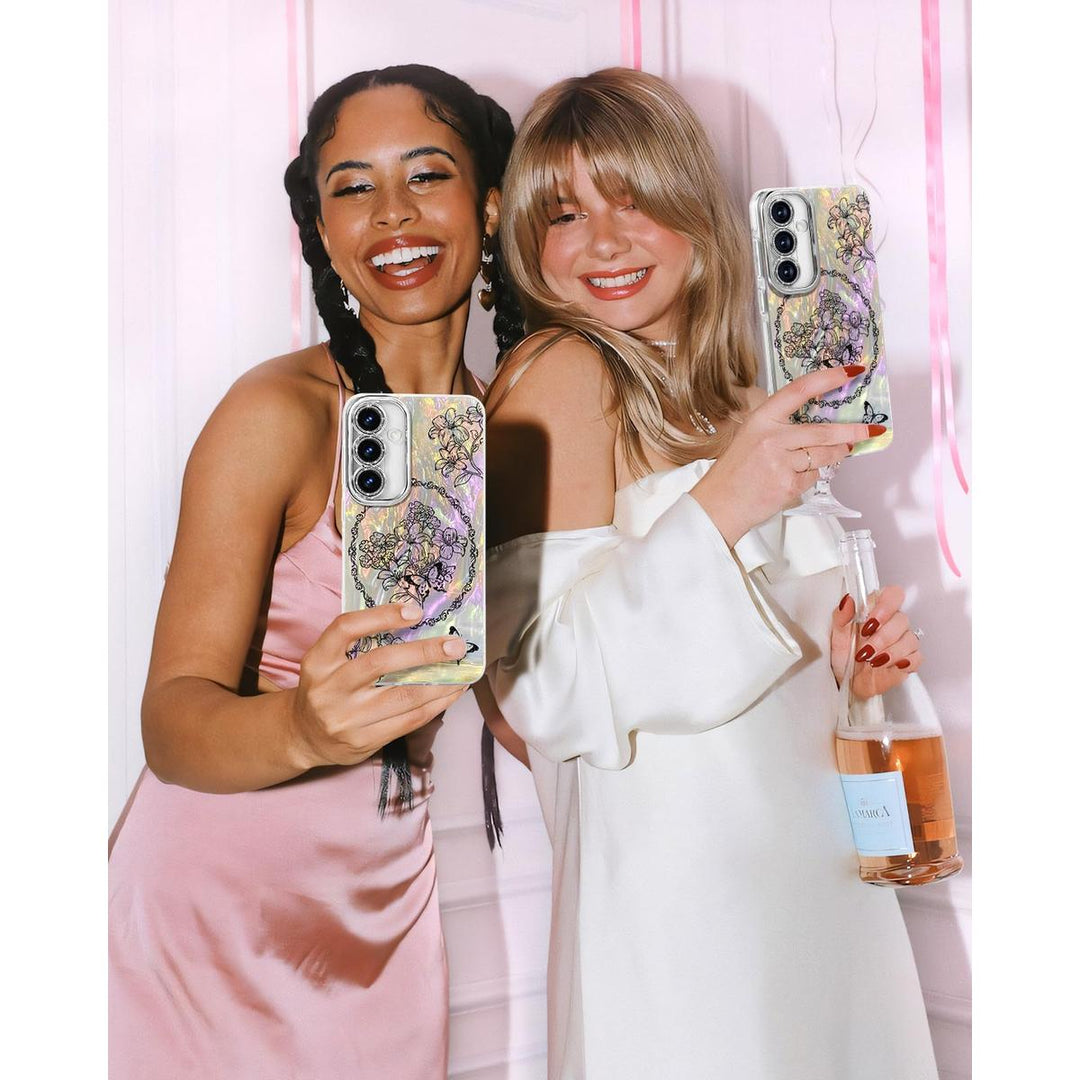 Galaxy Glitter Cherry Case & Lens Protector - DOKUTRONIX