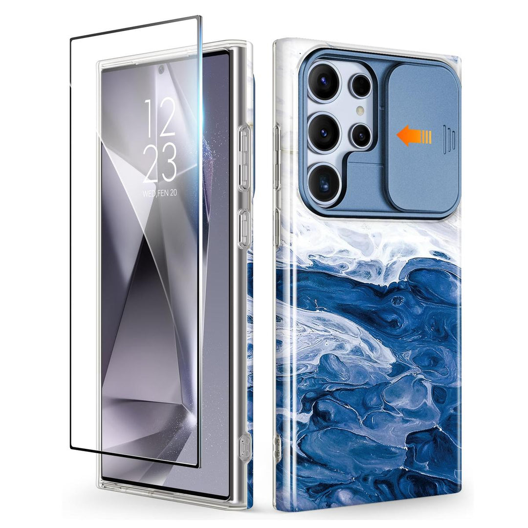 GVIEWIN Marble Shockproof Case for Galaxy S24 Ultra - DOKUTRONIX