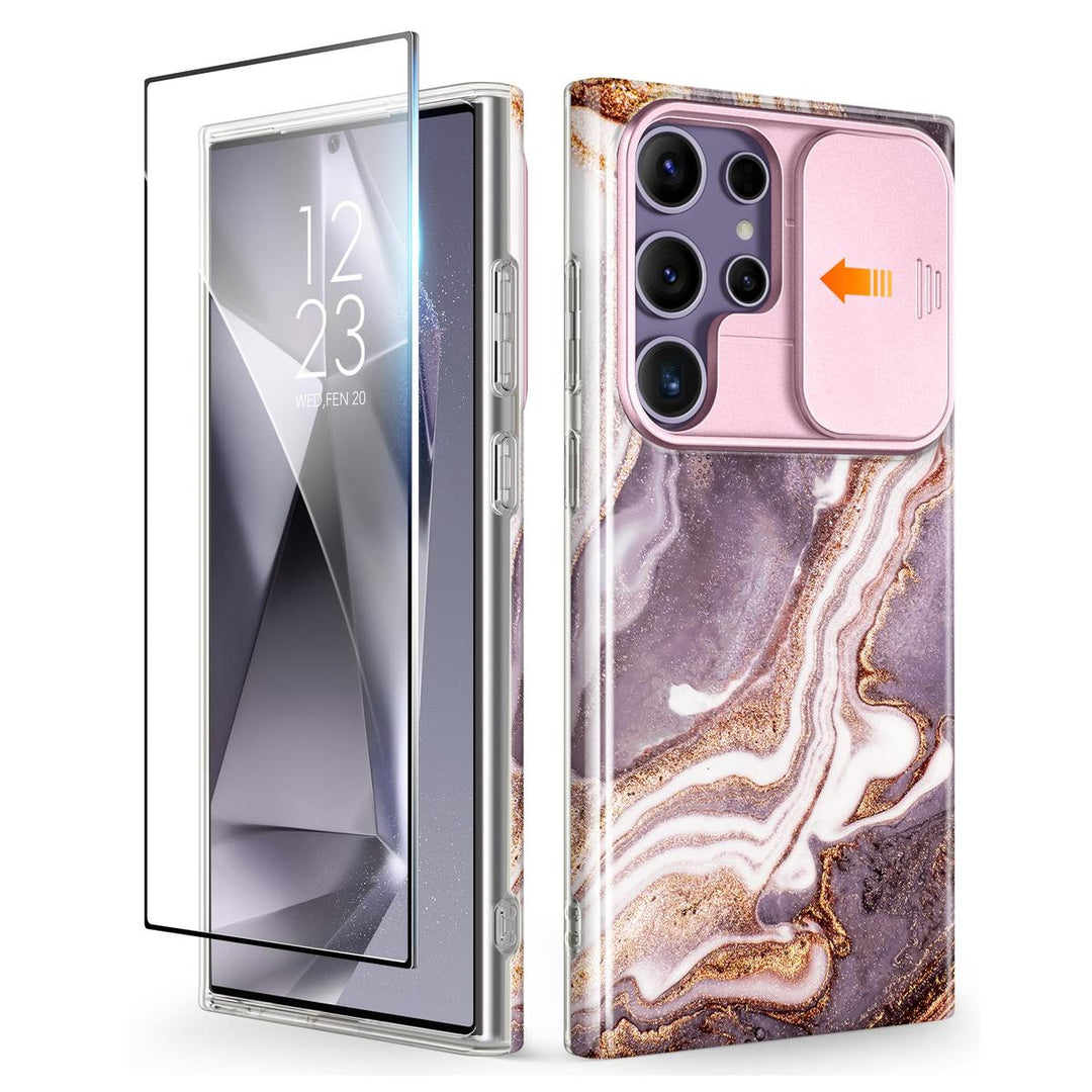GVIEWIN Marble Shockproof Case for Galaxy S24 Ultra - DOKUTRONIX