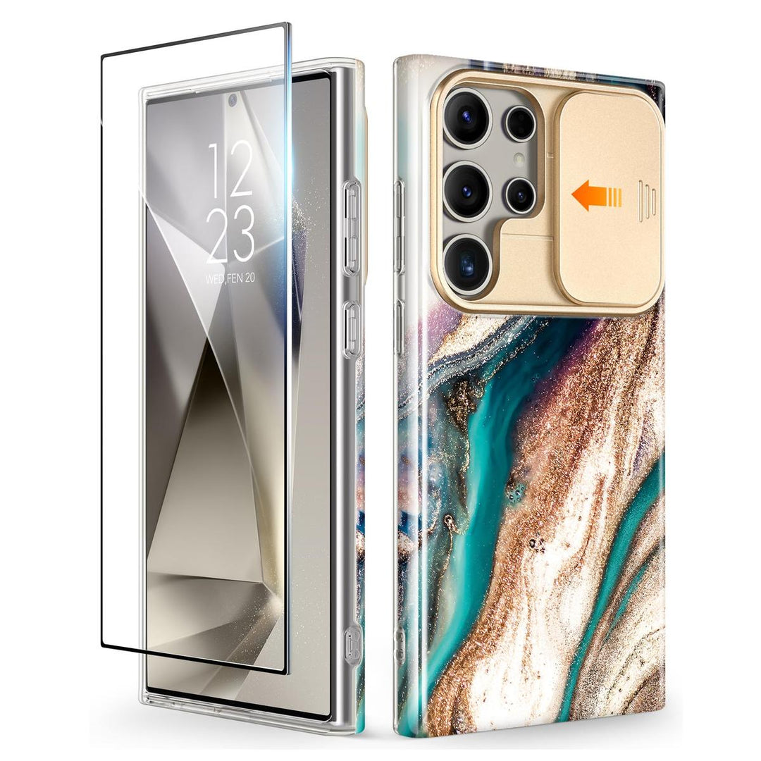GVIEWIN Marble Shockproof Case for Galaxy S24 Ultra - DOKUTRONIX